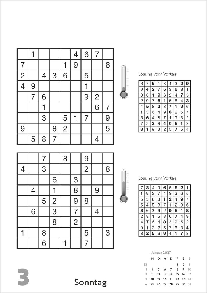 Weitere Ansicht: Das tägliche Sudoku 2027 | Neumann Verlage GmbH & Co. KG