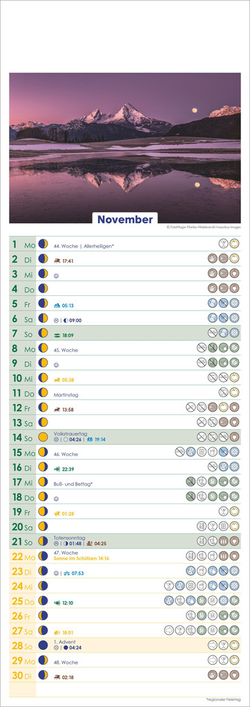 Weitere Ansicht: Mondkalender 2027 | Neumann Verlage GmbH & Co. KG