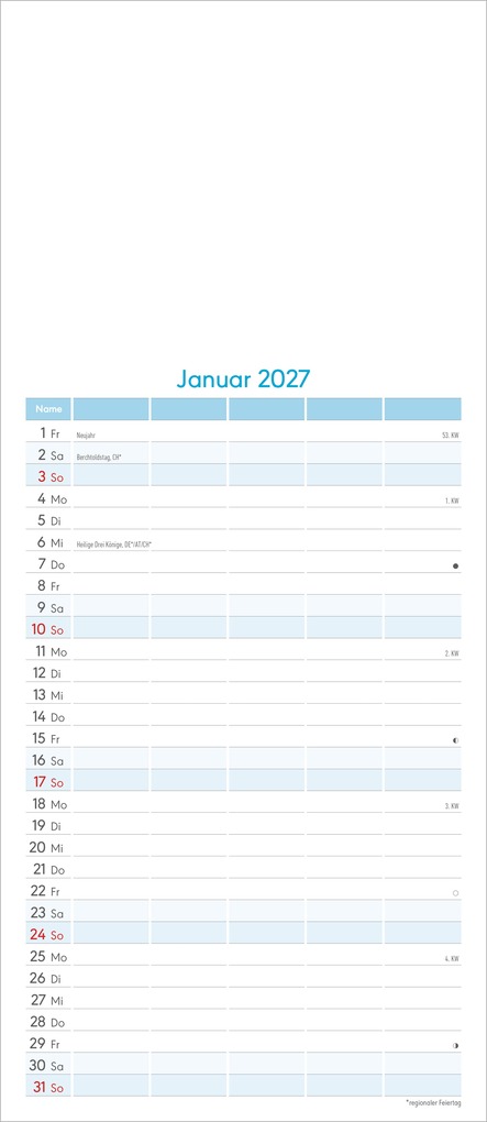 Weitere Ansicht: Kreativkalender Familienplaner 2027 | Neumann Verlage GmbH & Co. KG