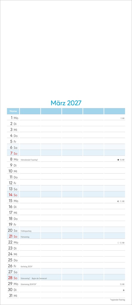 Weitere Ansicht: Kreativkalender Familienplaner 2027 | Neumann Verlage GmbH & Co. KG