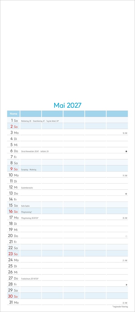 Weitere Ansicht: Kreativkalender Familienplaner 2027 | Neumann Verlage GmbH & Co. KG