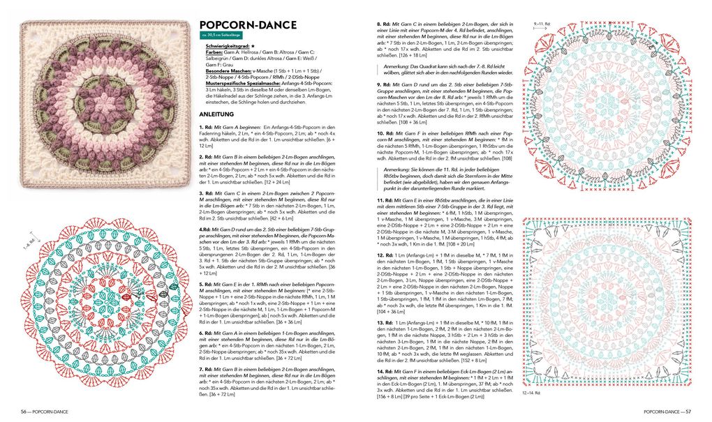 Weitere Ansicht: Musterbibel Granny Squares: Häkelzauber in 3D-Optik | Diana Krenz