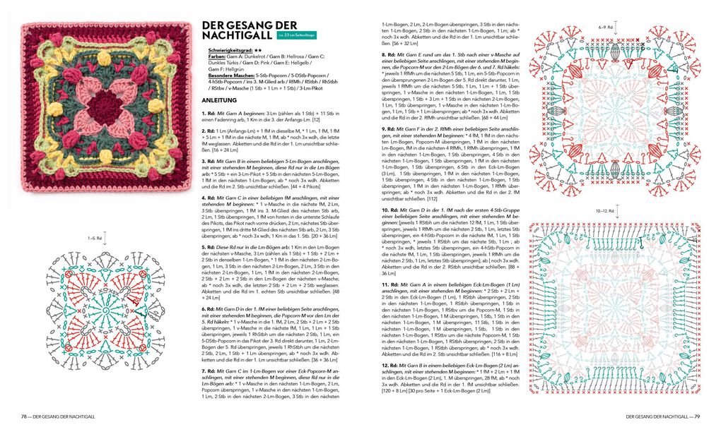 Weitere Ansicht: Musterbibel Granny Squares: Häkelzauber in 3D-Optik | Diana Krenz