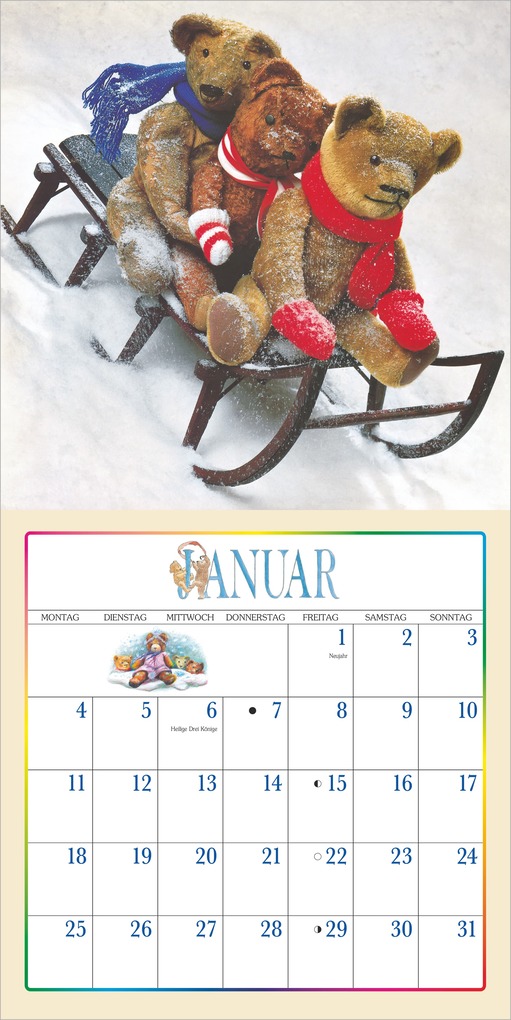 Weitere Ansicht: Der Teddybär Kalender 2027 | Neumann Verlage GmbH & Co. KG