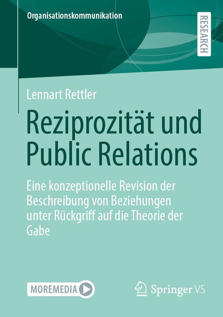 Produktbild: Reziprozität und Public Relations | Lennart Rettler
