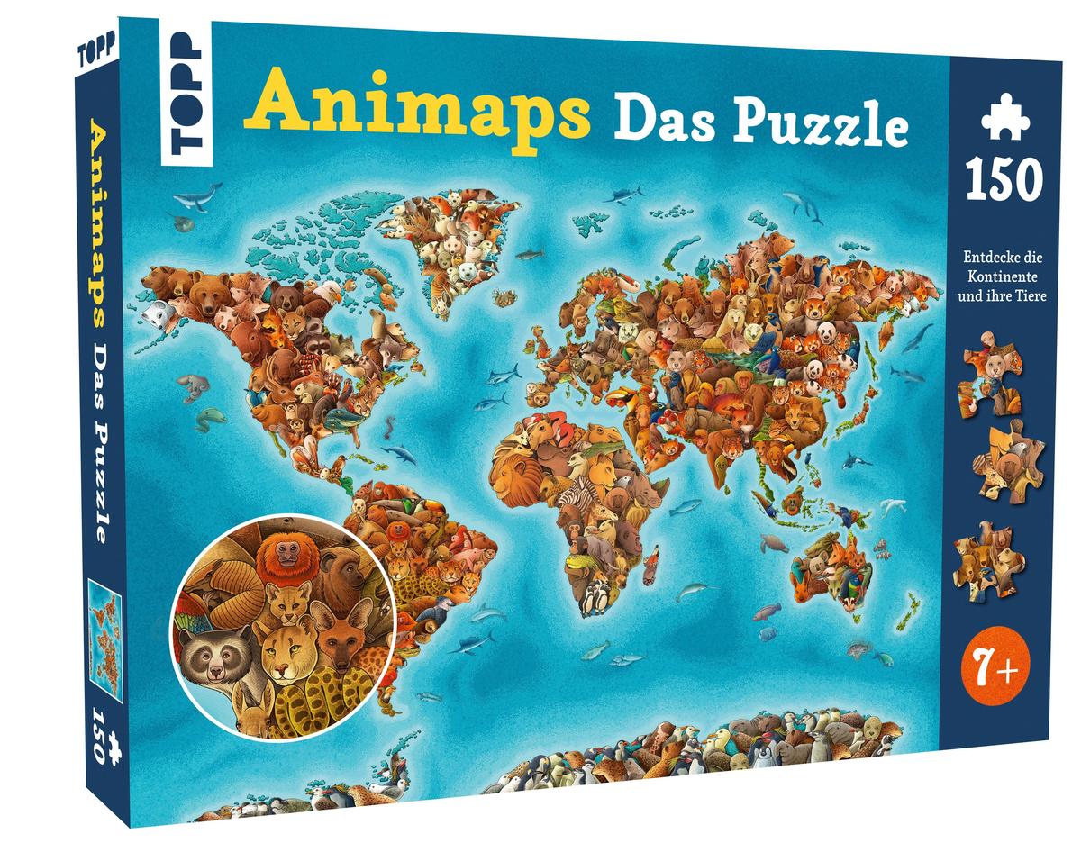 Produktbild: Animaps: Das Puzzle - 150 Teile.
