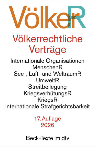 Produktbild: Völkerrechtliche Verträge. VölkerR