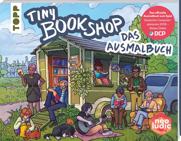 Produktbild: Tiny Bookshop - Das Ausmalbuch | neoludic games