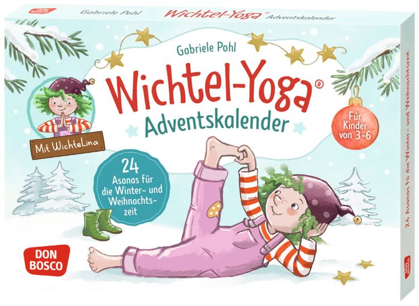 Produktbild: Wichtel-Yoga-Adventskalender. 24 Asanas für die Winter- und Weihnachtszeit | Gabriele Pohl