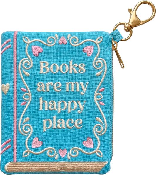 Produktbild: Buchverliebt Besticktes Täschchen, Happy Place