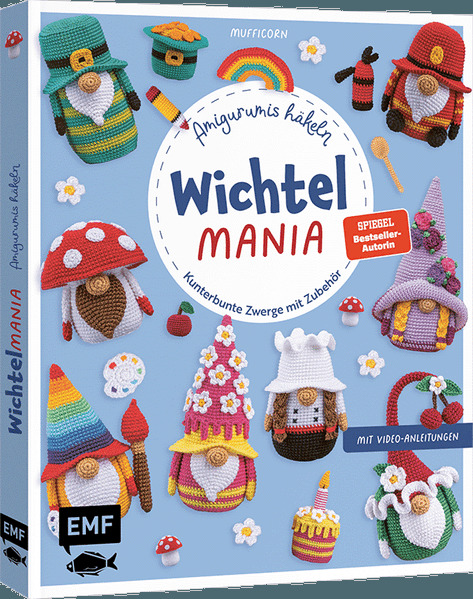 Produktbild: Wichtelmania - Wichtel-Amigurumis häkeln mit @muffi_corn | Mufficorn