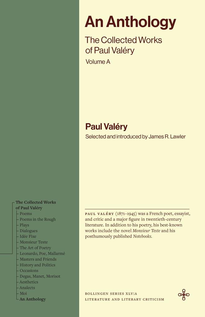 Produktbild: An Anthology | Paul Valéry