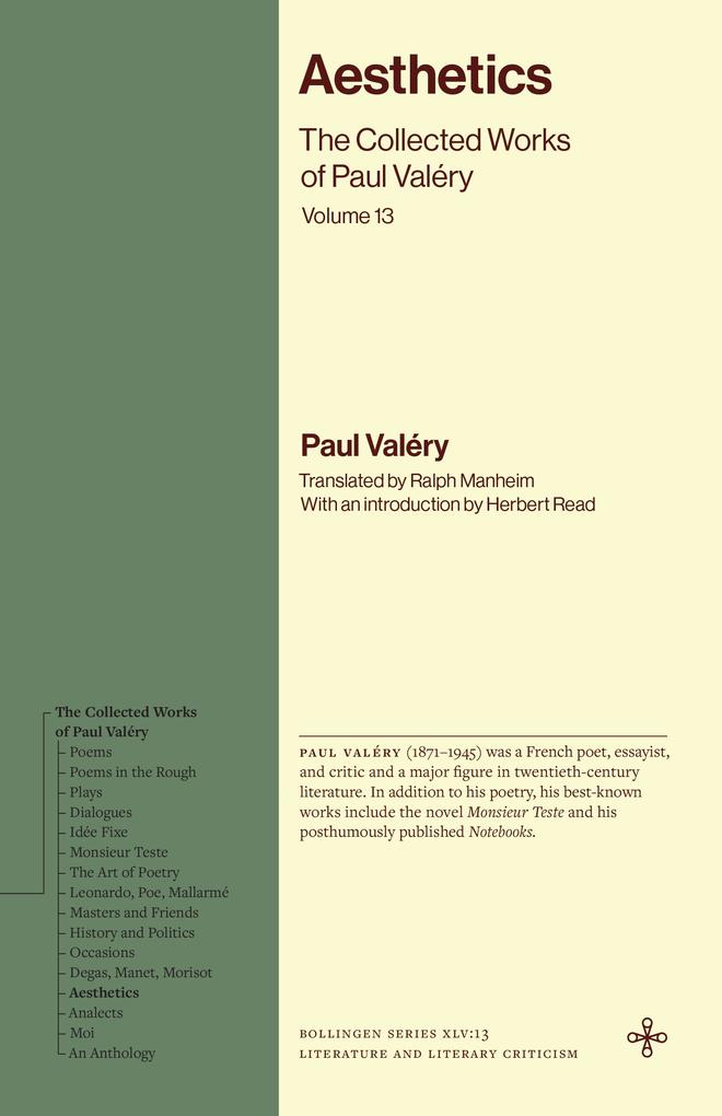 Produktbild: Aesthetics | Paul Valéry