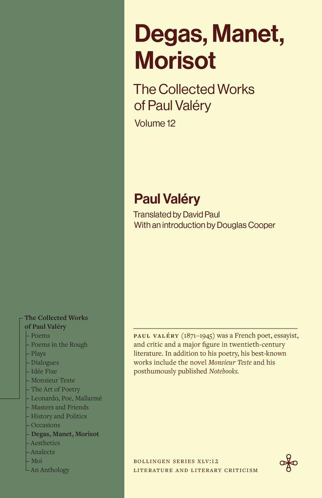 Produktbild: Degas, Manet, Morisot | Paul Valéry