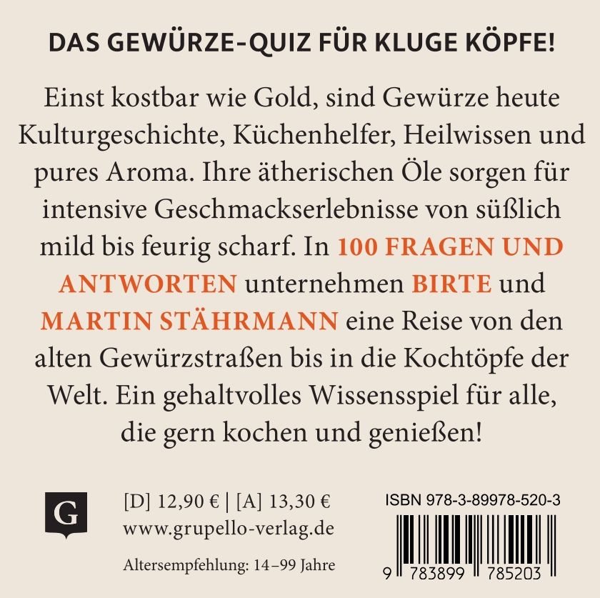 Weitere Ansicht: Gewürze-Quiz | Birte Stährmann, Martin Stährmann