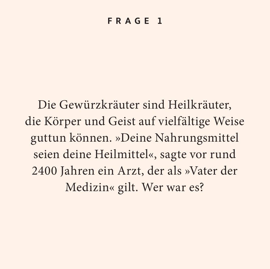 Weitere Ansicht: Gewürze-Quiz | Birte Stährmann, Martin Stährmann
