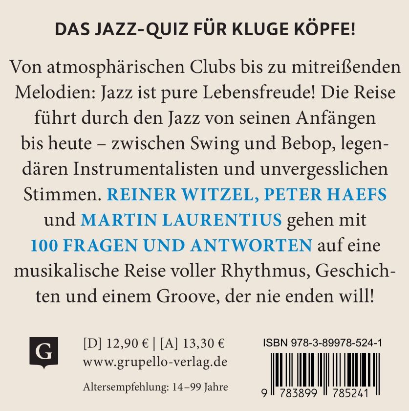 Weitere Ansicht: Jazz-Quiz | Reiner Witzel, Peter Haefs, Martin Laurentius