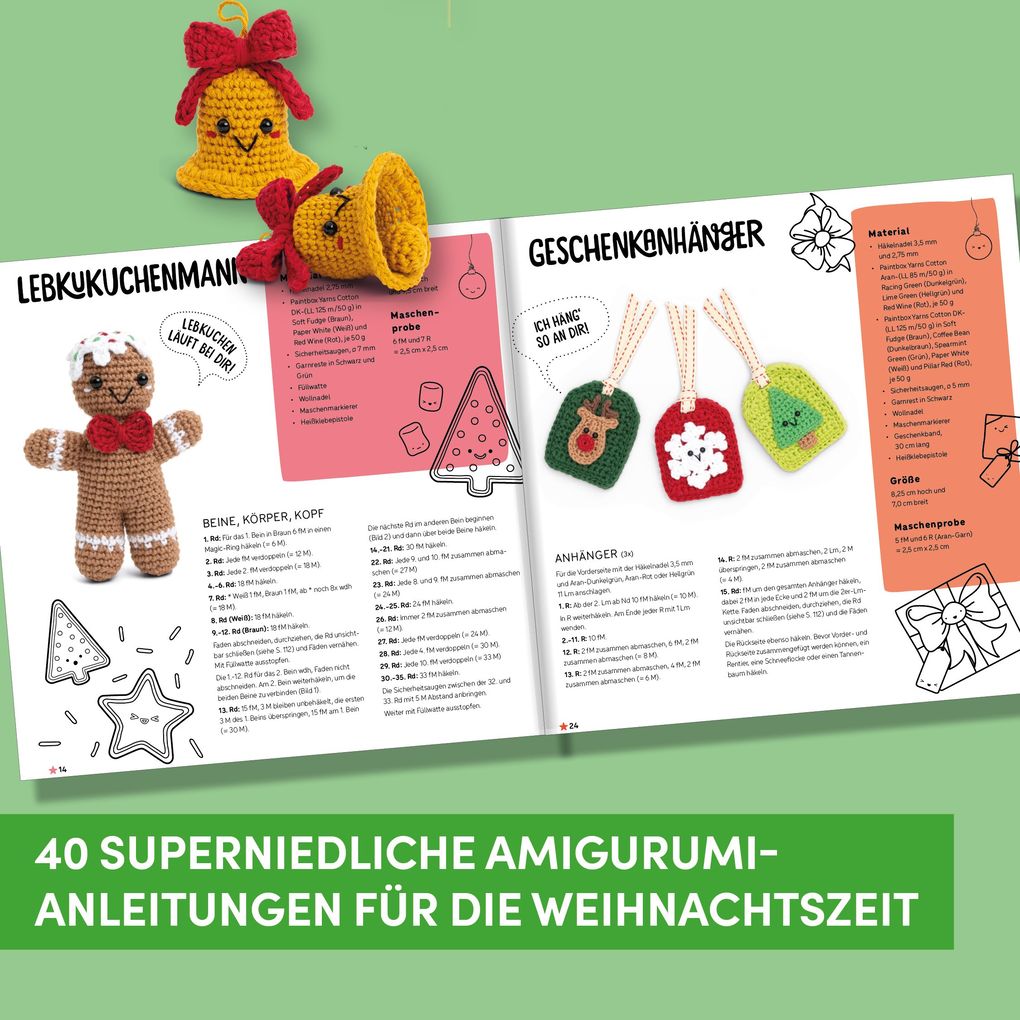 Weitere Ansicht: Kawaii Häkel Weihnachten | Melissa Bradley-Vatcher