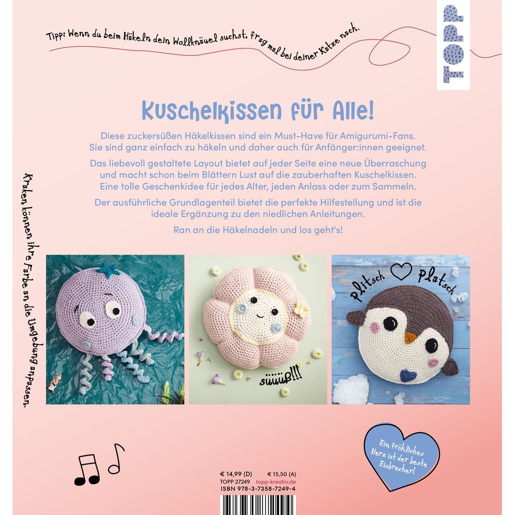 Weitere Ansicht: Supersüße Amigurumi-Kissen häkeln | Jennifer Stiller