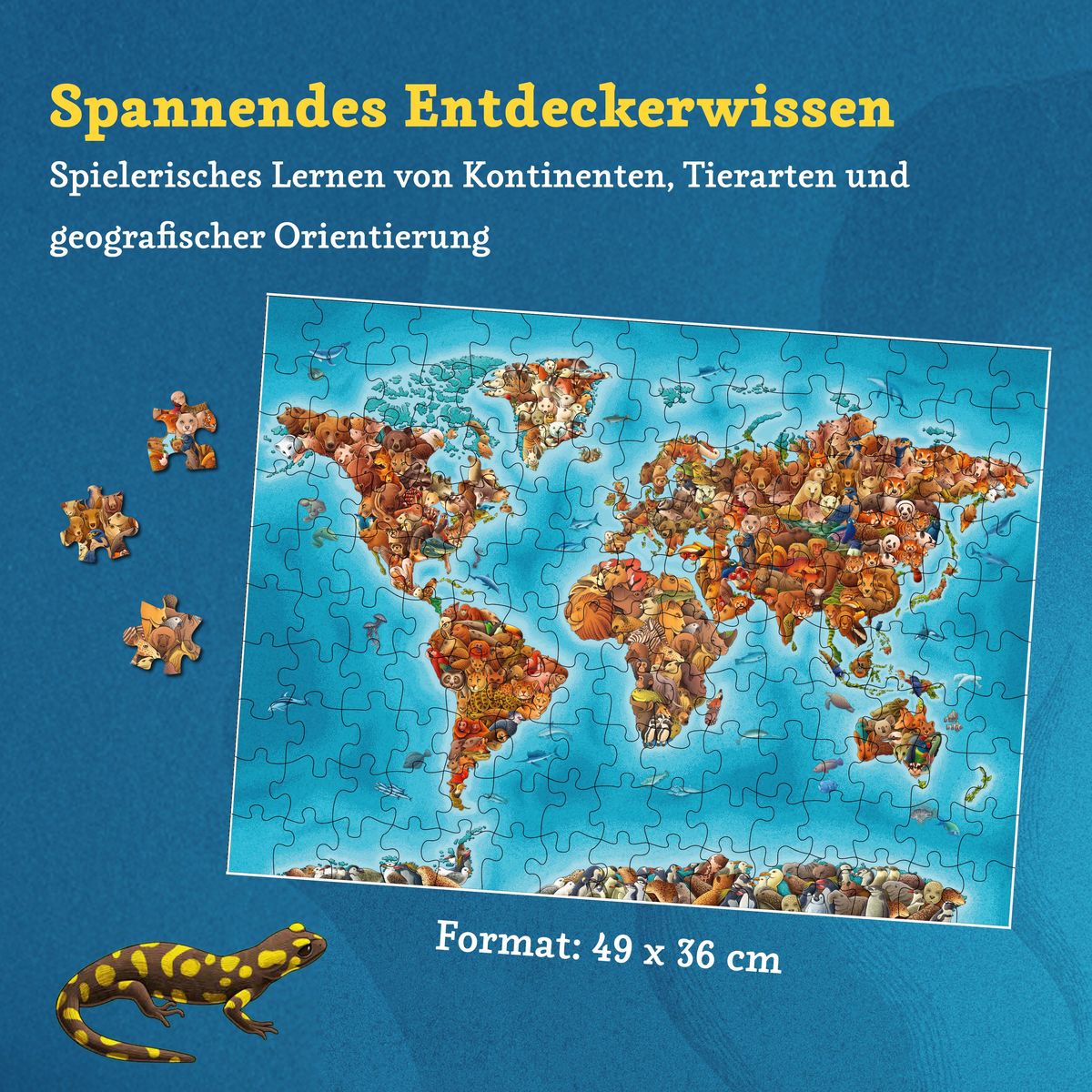 Weitere Ansicht: Animaps: Das Puzzle - 150 Teile.
