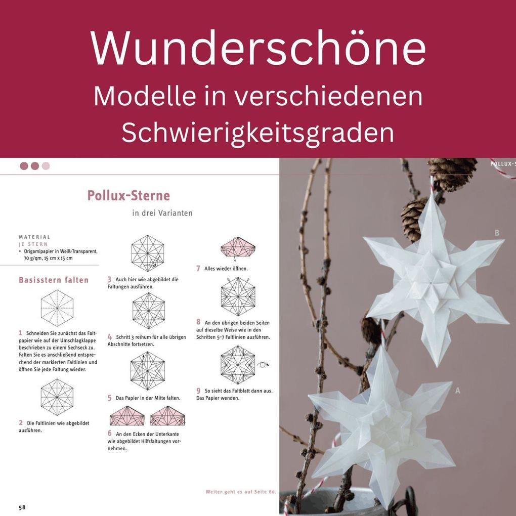 Weitere Ansicht: Zarte Origamisterne (kreativ.kompakt.) | Tomoko Fuse