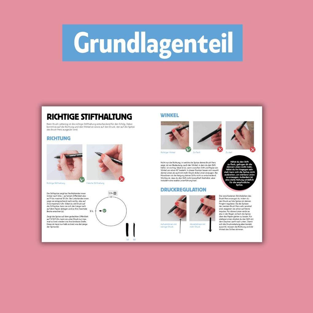 Weitere Ansicht: Das ultimative Workbook: Handlettering | Katharina Hailom