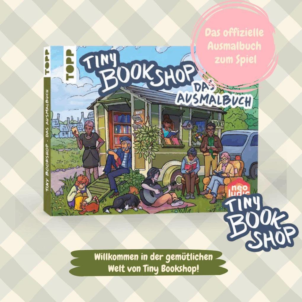 Weitere Ansicht: Tiny Bookshop - Das Ausmalbuch | neoludic games