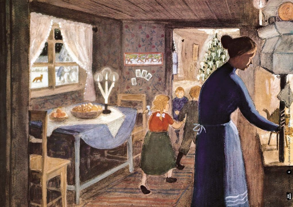 Weitere Ansicht: Tomte und der Fuchs. Kamishibai Bildkartenset | Astrid Lindgren