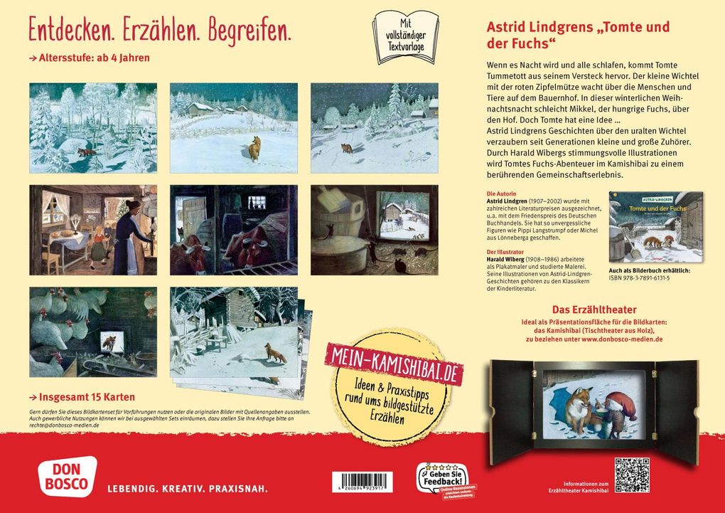 Weitere Ansicht: Tomte und der Fuchs. Kamishibai Bildkartenset | Astrid Lindgren