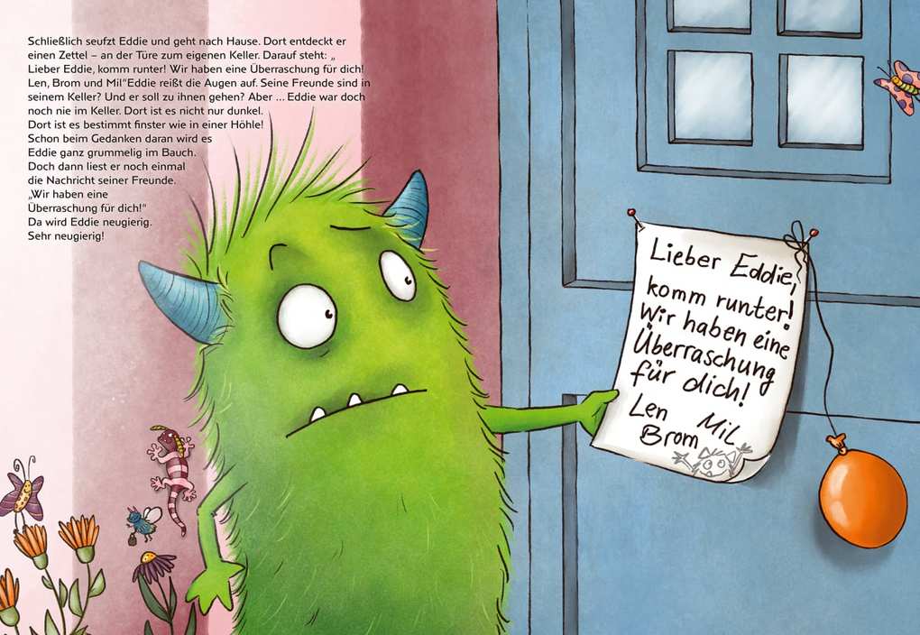 Weitere Ansicht: Eddie und das Kellergruseln. Bilderbuch | Lydia Hauenschild