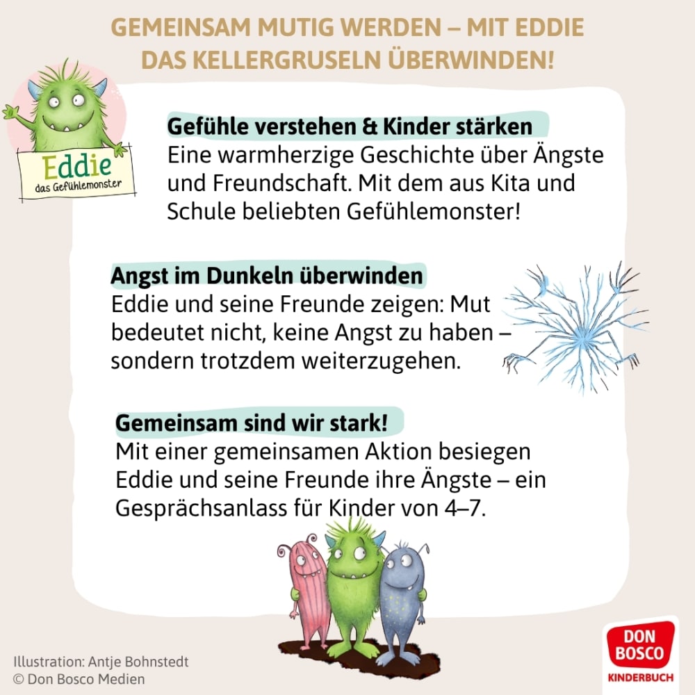 Weitere Ansicht: Eddie und das Kellergruseln. Bilderbuch | Lydia Hauenschild
