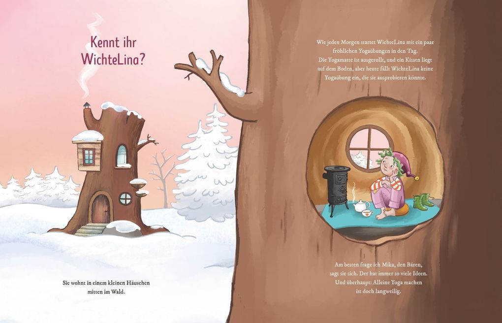 Weitere Ansicht: Wichtel-Yoga im Winterwald. Bilderbuch | Gabriele Pohl