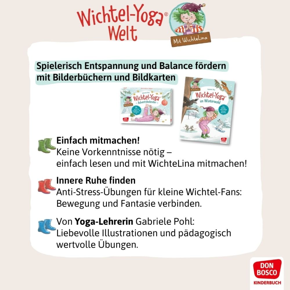 Weitere Ansicht: Wichtel-Yoga im Winterwald. Bilderbuch | Gabriele Pohl