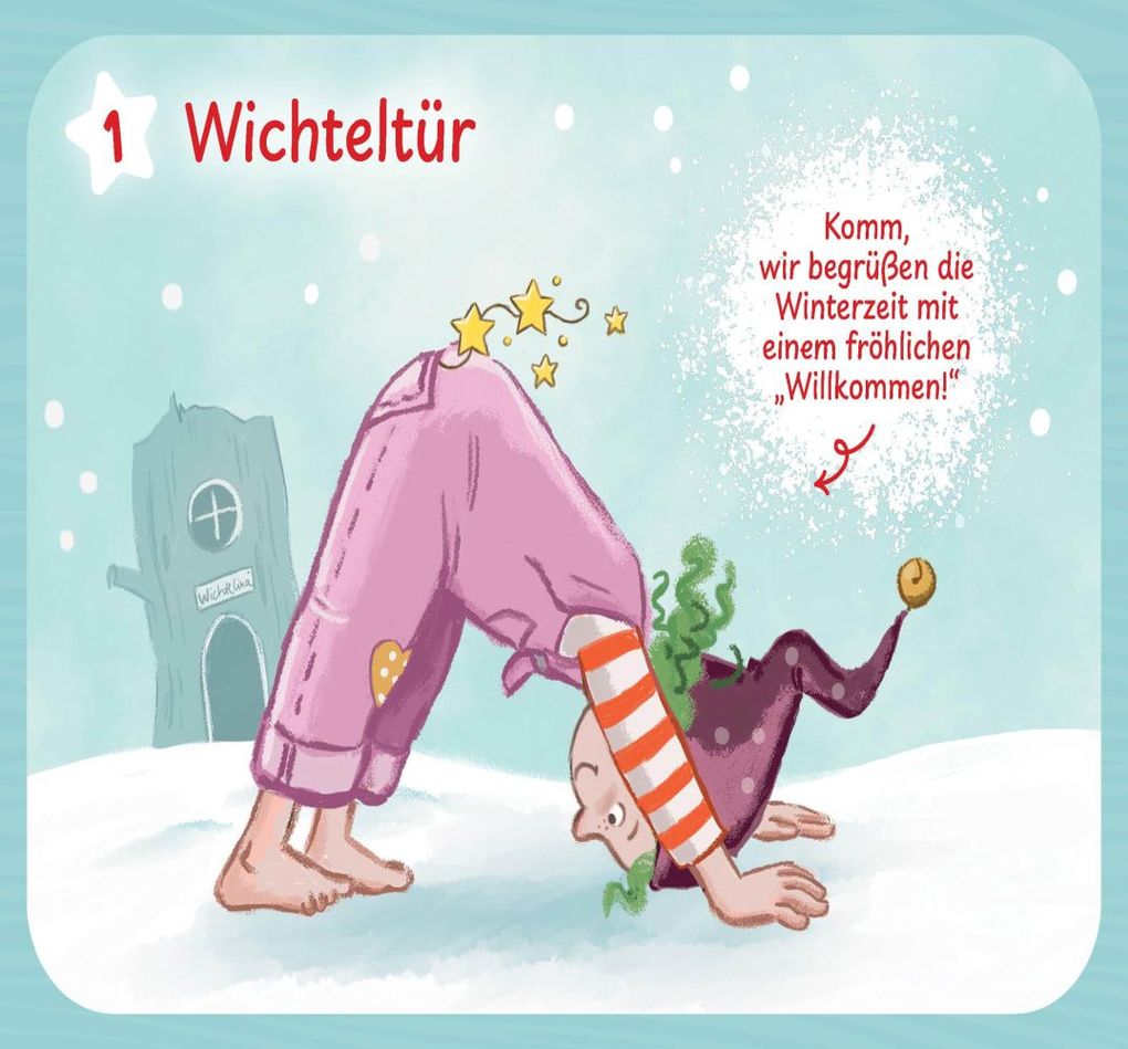 Weitere Ansicht: Wichtel-Yoga-Adventskalender. 24 Asanas für die Winter- und Weihnachtszeit | Gabriele Pohl