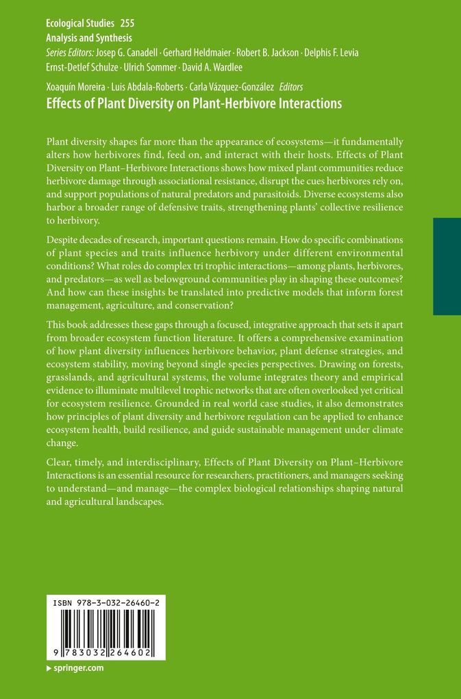 Weitere Ansicht: Effects of Plant Diversity on Plant-Herbivore Interactions