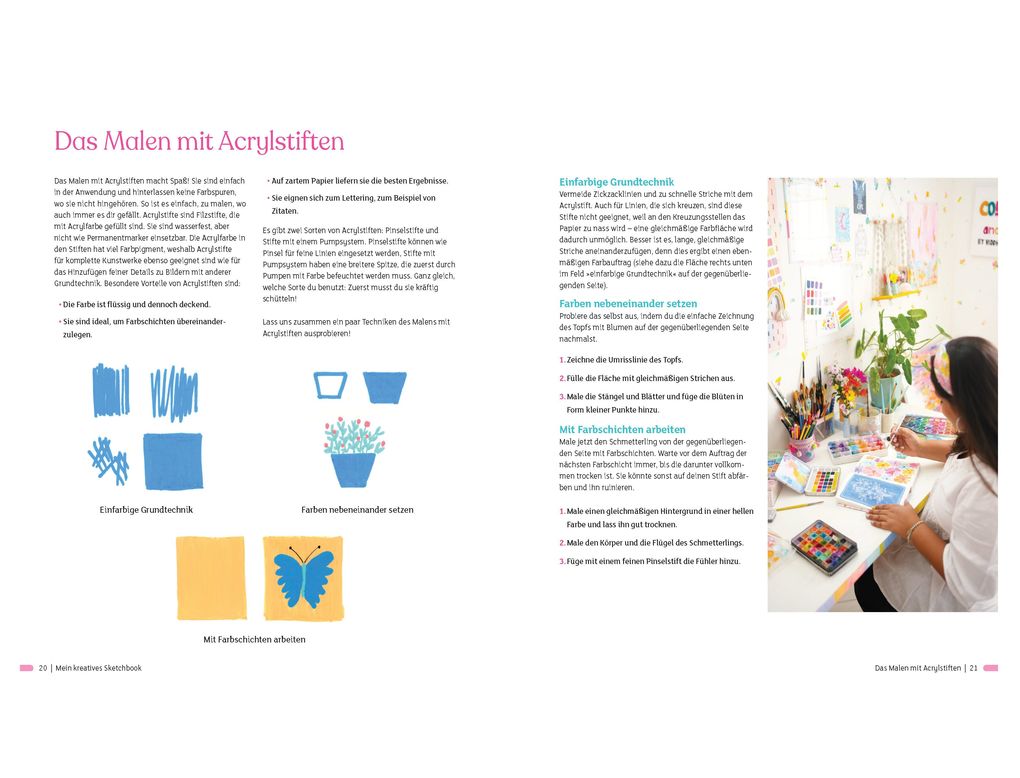 Weitere Ansicht: Mein kreatives Sketchbook - 25 einfache Malprojekte | Viddhi Saschit