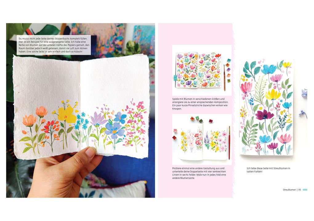 Weitere Ansicht: Mein kreatives Sketchbook - 25 einfache Malprojekte | Viddhi Saschit