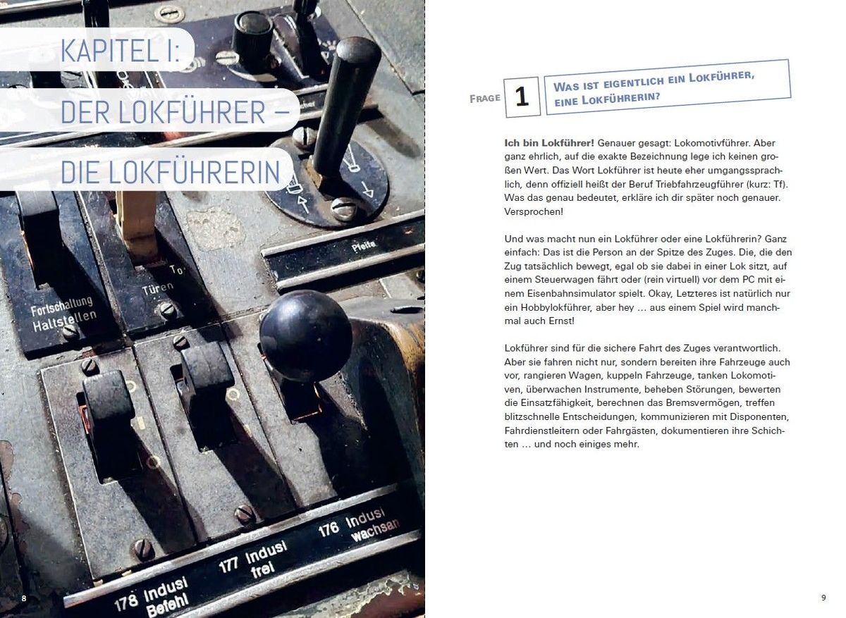 Weitere Ansicht: 55 abgefahrene Fragen an den Lokführer | Peterle Sky