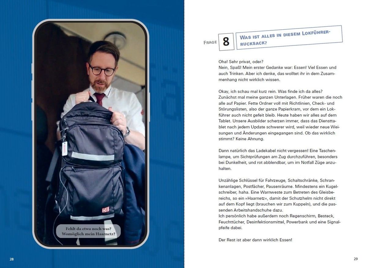 Weitere Ansicht: 55 abgefahrene Fragen an den Lokführer | Peterle Sky