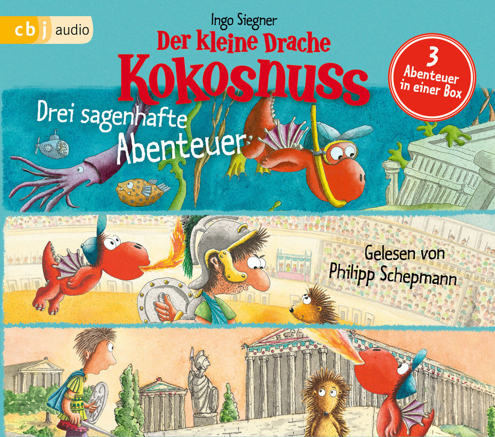 Weitere Ansicht: Der kleine Drache Kokosnuss - Drei sagenhafte Abenteuer | Ingo Siegner
