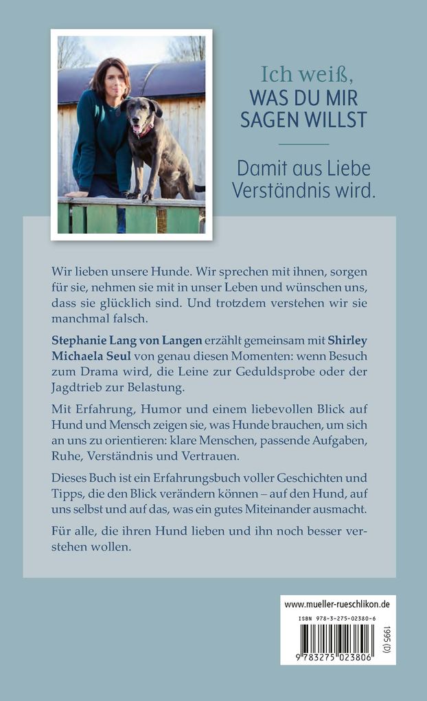 Weitere Ansicht: Ich weiß, was Du mir sagen willst | Stephanie Lang von Langen, Shirley Michaela Seul