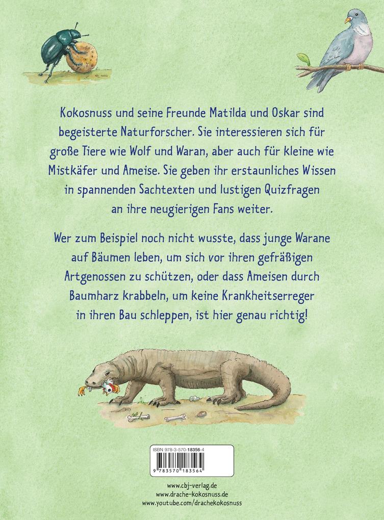 Weitere Ansicht: Der kleine Drache Kokosnuss - Quizblock Tiere 2 | Ingo Siegner