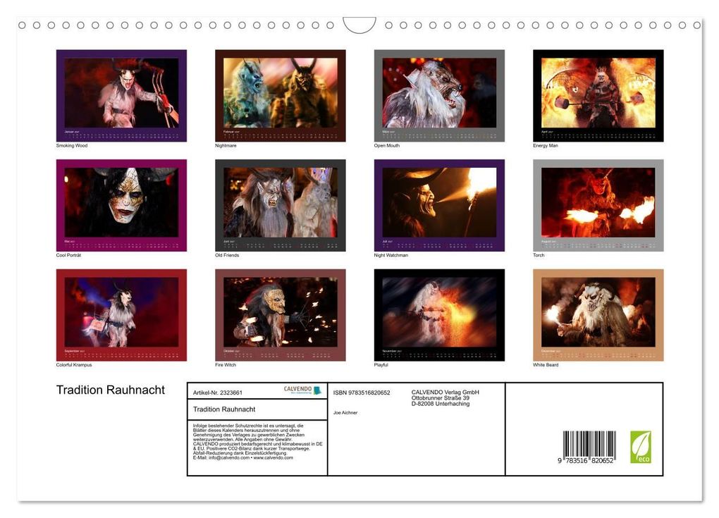 Weitere Ansicht: Tradition Rauhnacht (Wandkalender 2027 DIN A3 quer), CALVENDO Monatskalender | Calvendo, Joe Aichner