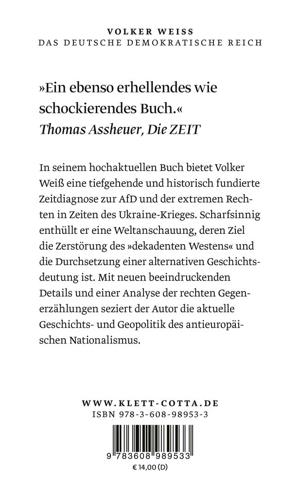 Weitere Ansicht: Das Deutsche Demokratische Reich | Volker Weiß