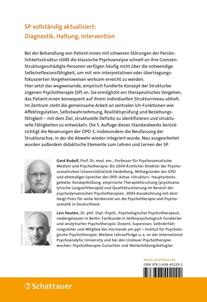 Weitere Ansicht: Strukturbezogene Psychotherapie (SP) | Gerd Rudolf, Lars Hauten