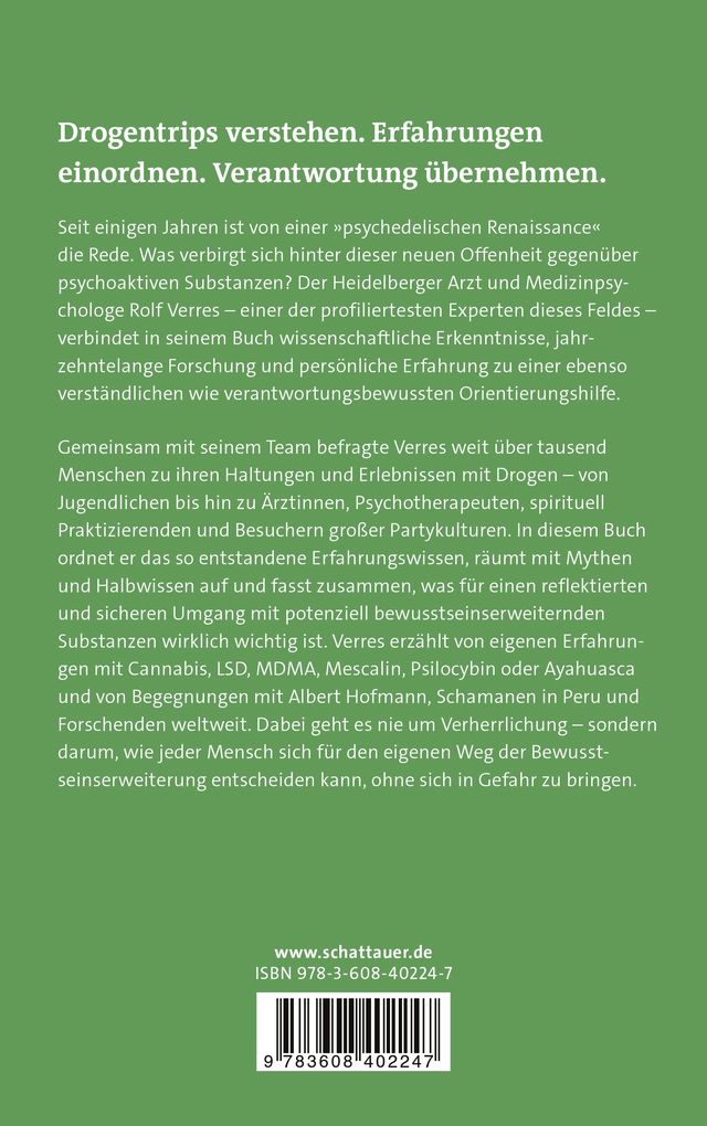 Weitere Ansicht: Drogen und die Kunst zu leben | Rolf Verres