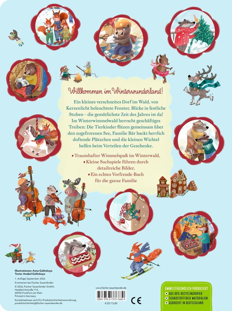 Weitere Ansicht: Weihnachten im Winterwimmelwald | Anna Galitskaya