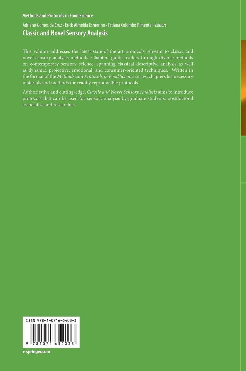 Weitere Ansicht: Classic and Novel Sensory Analysis