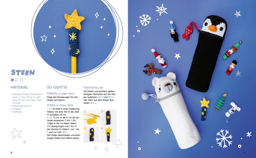 Weitere Ansicht: Amigurumi Pen Friends - Colorful Christmas | Elham Ghasemi
