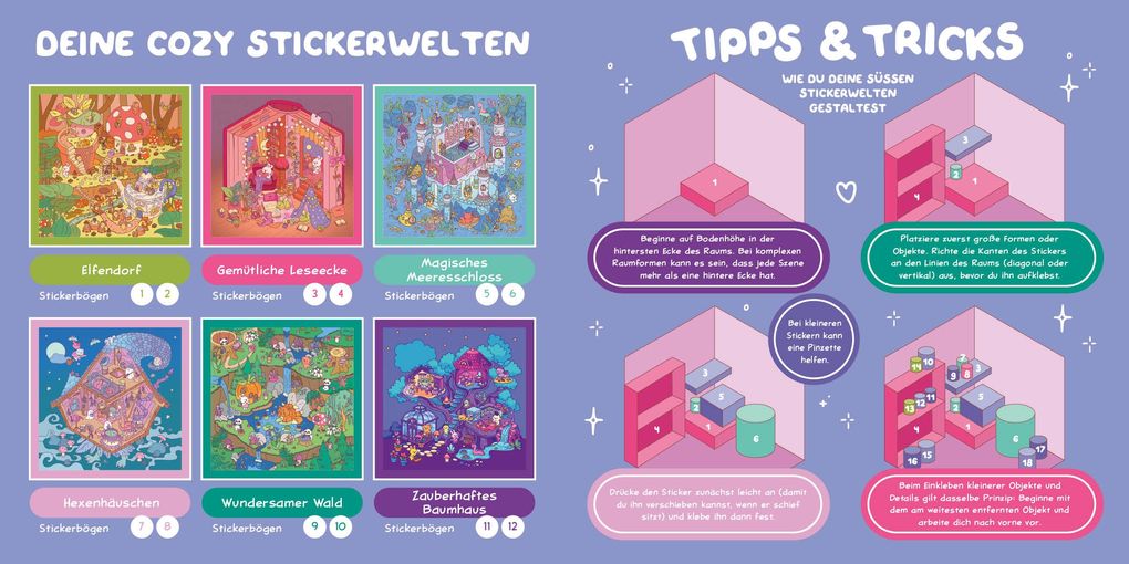 Weitere Ansicht: Cozy Sticker Worlds - Whimsy Wonders